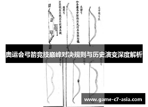奥运会弓箭竞技巅峰对决规则与历史演变深度解析